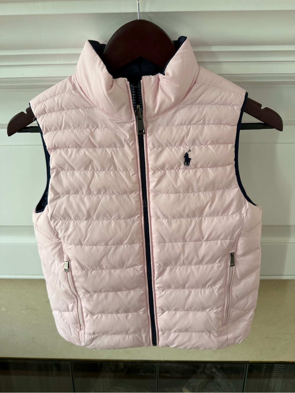 Ralph Lauren Lightweight Quilted Pink Puffer Vest - REVERSIBLE